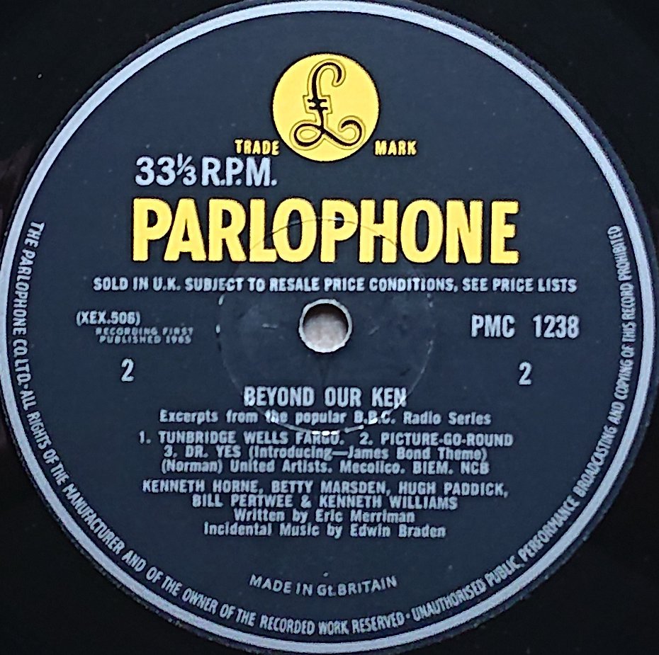 PMC 1238 Beyond our Ken Eric Merriman from the BBC records and Tapes library Label